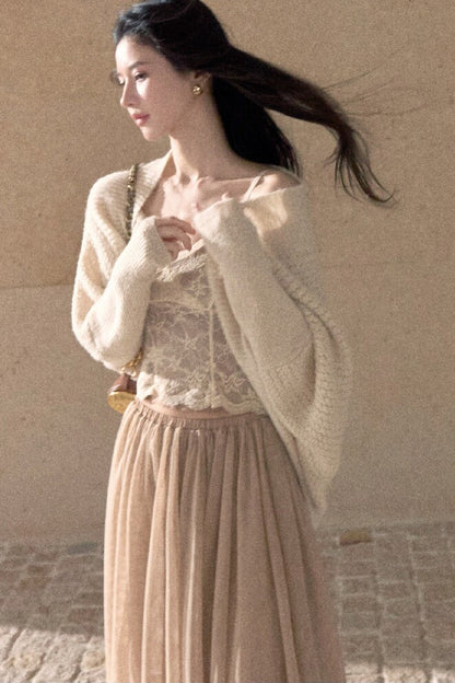 French Lace V-Neck Waist-Cinching Camisole