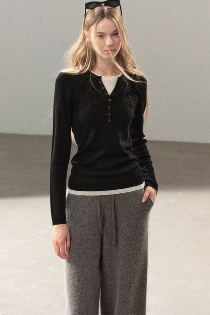 Raccoon Fur Wide-Leg Pants
