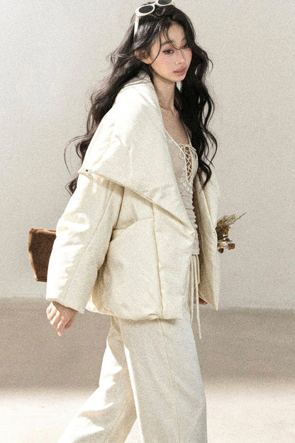Lightweight White Duck Down Jacket