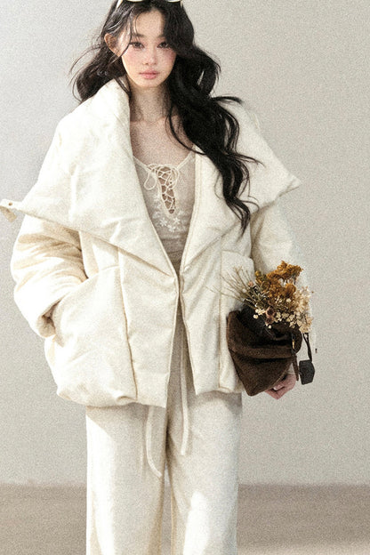 Lightweight White Duck Down Jacket