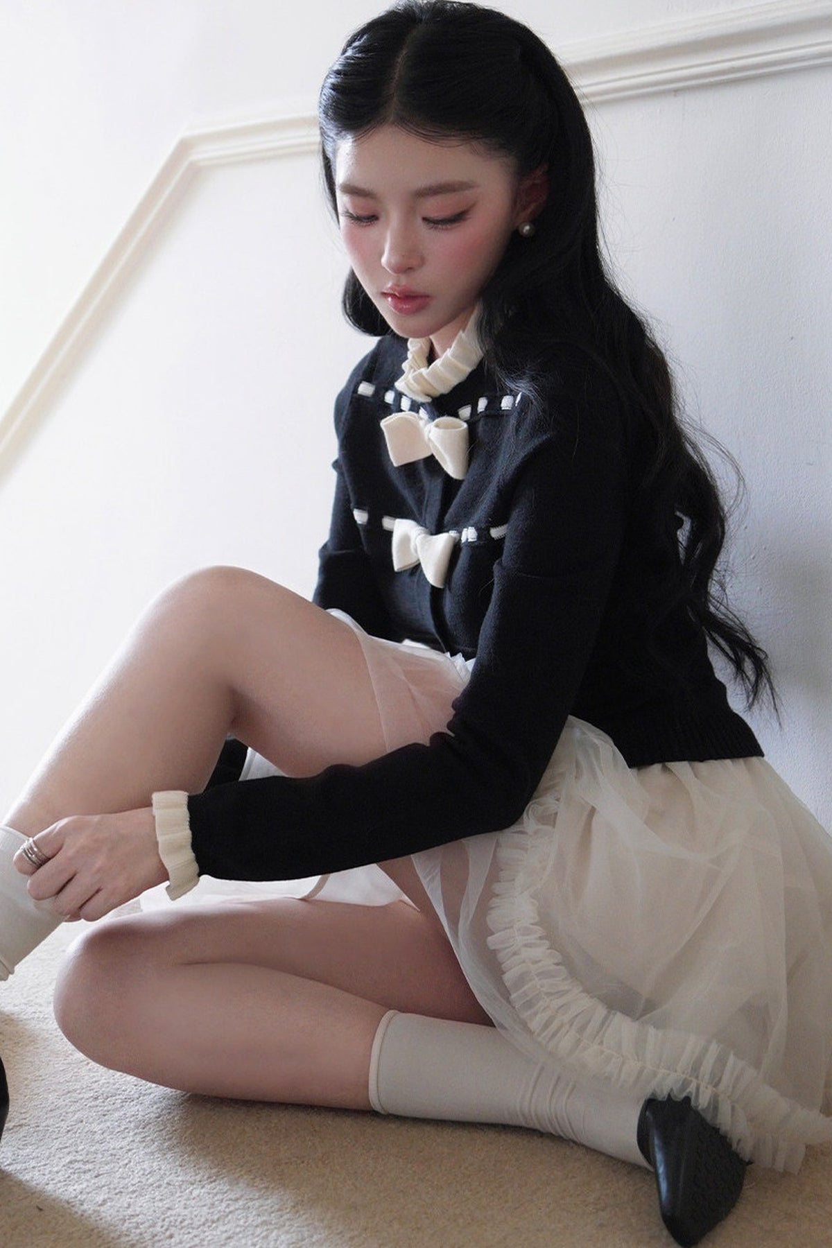 Ballet Style High-Waisted A-Line Tulle Skirt