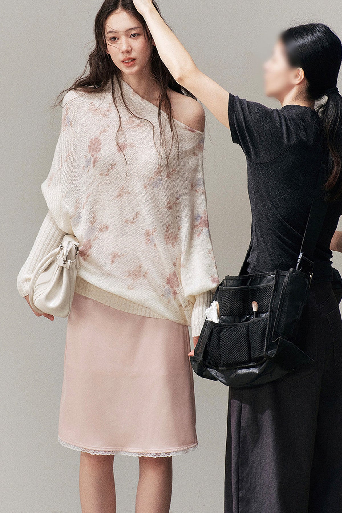 Suéter de lana con flores