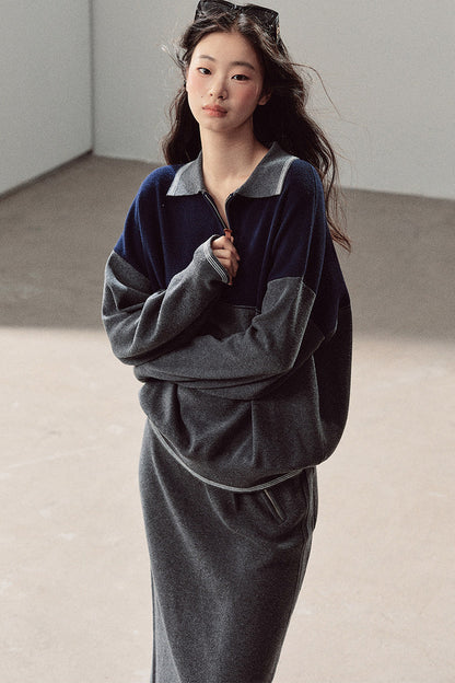 Wool Academy Style Top and Skirt Set-Up
