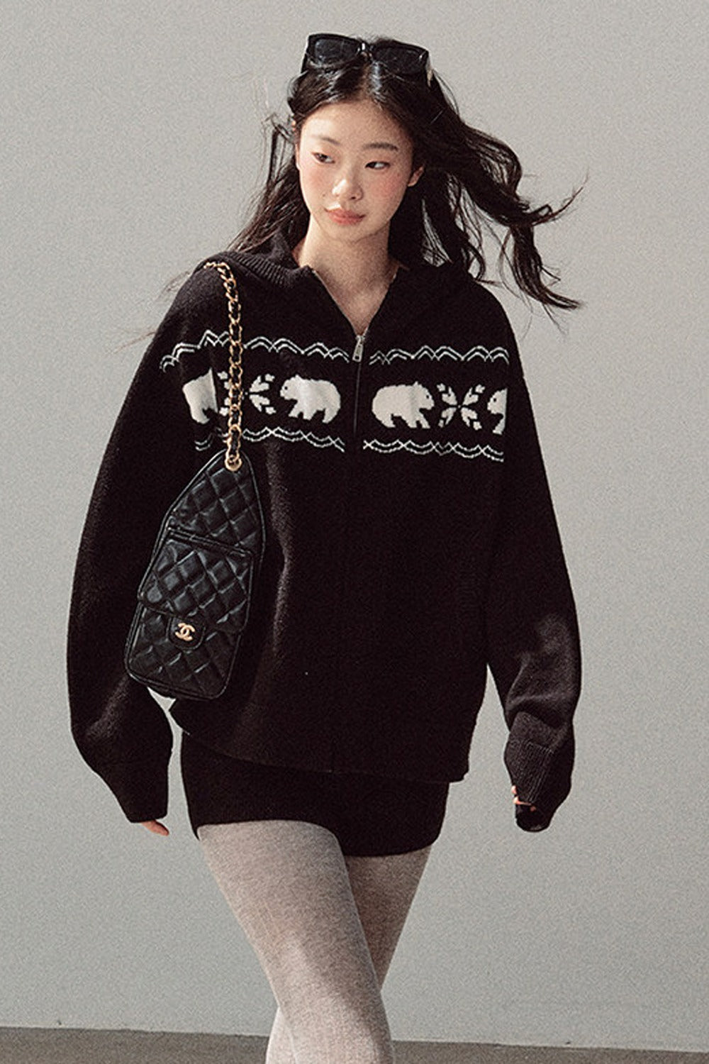 Hooded Jacket and Shorts Set-Up