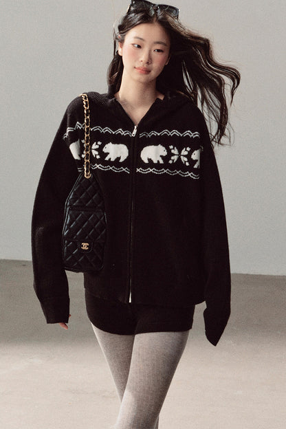 Hooded Jacket and Shorts Set-Up