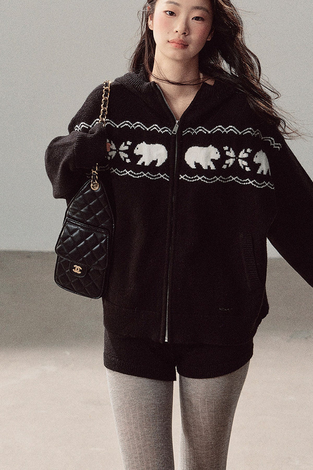 Hooded Jacket and Shorts Set-Up