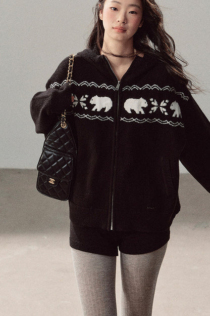 Hooded Jacket and Shorts Set-Up