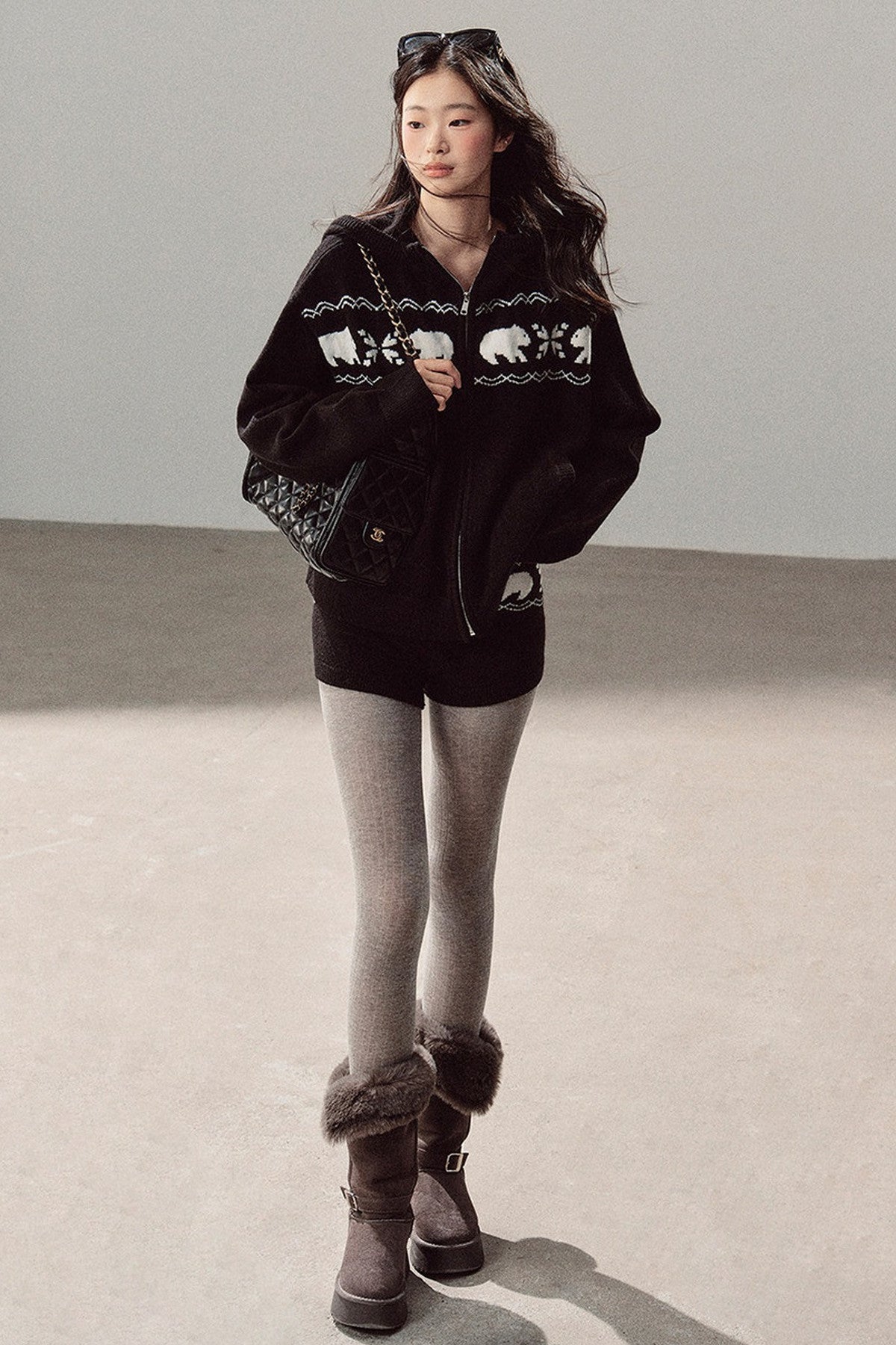 Hooded Jacket and Shorts Set-Up