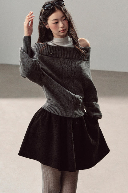 Twist Sweater Winter Two-Piece Set