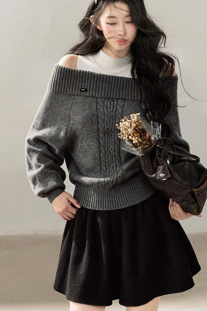 Twist Sweater Winter Two-Piece Set