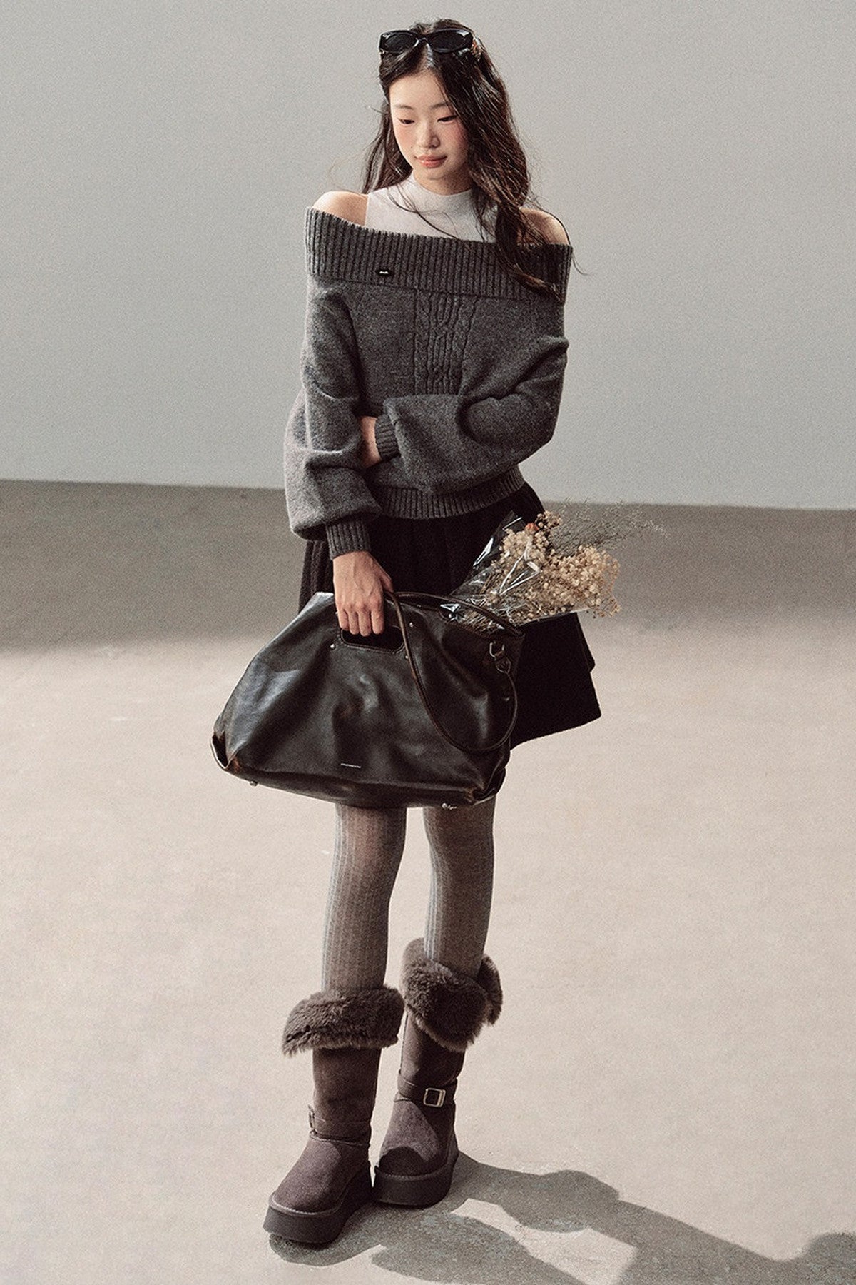 Twist Sweater Winter Two-Piece Set