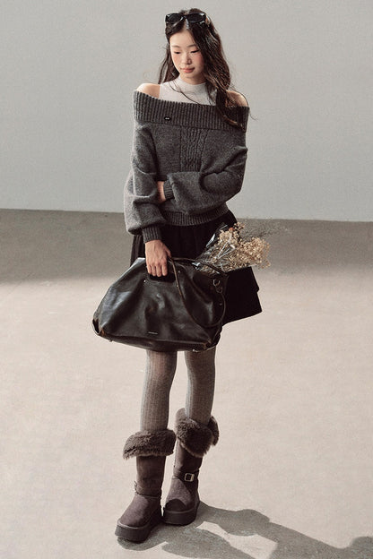 Twist Sweater Winter Two-Piece Set