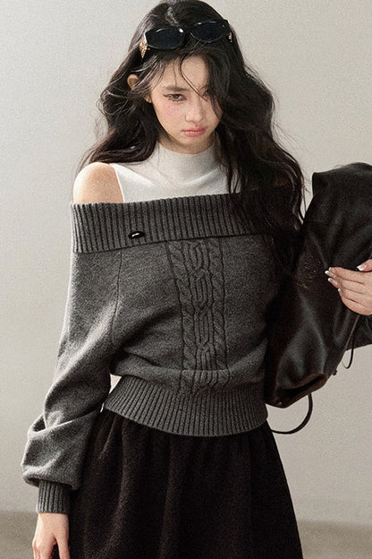 Twist Sweater Winter Two-Piece Set