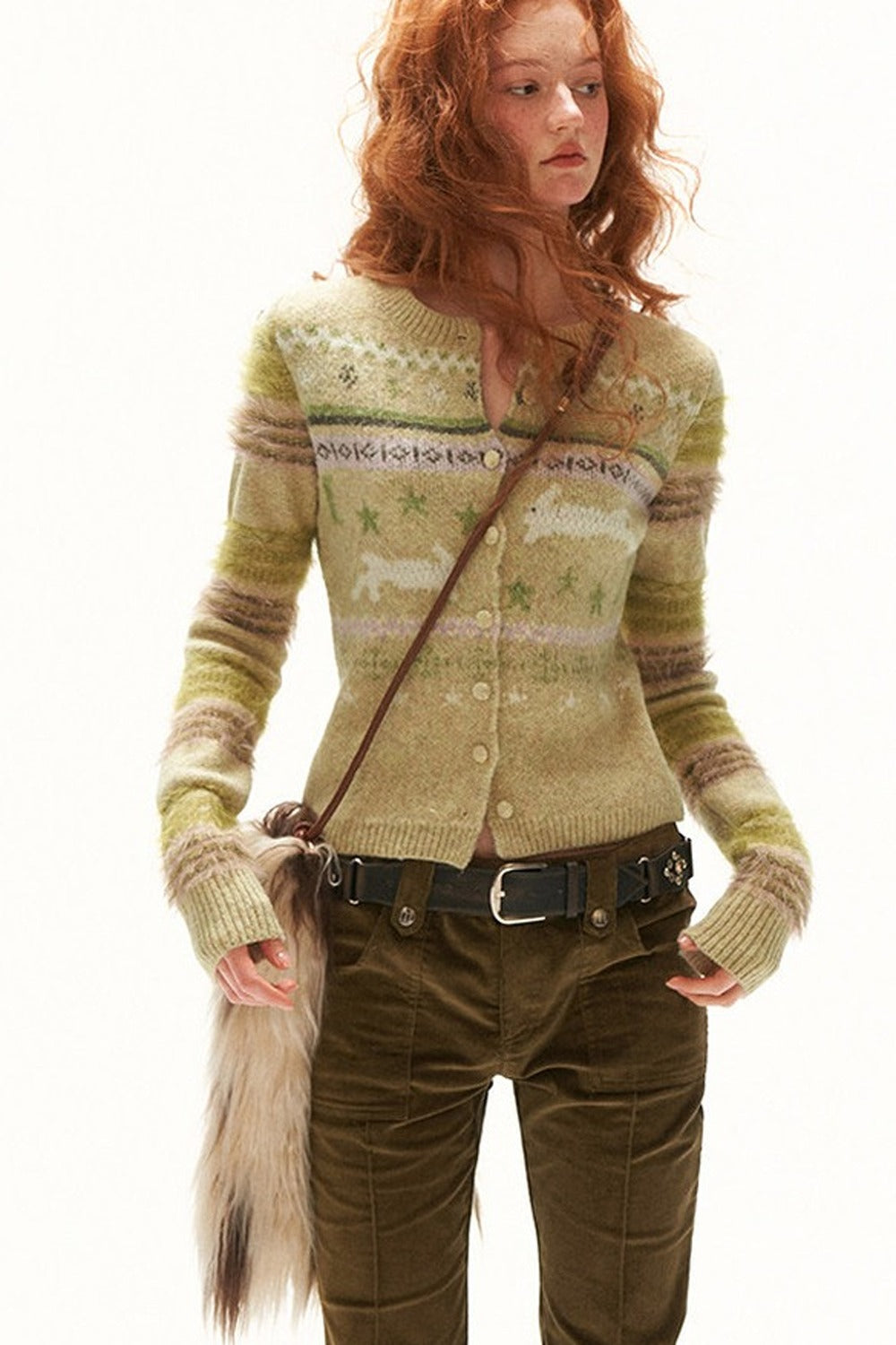 Fair Isle Knit Cardigan