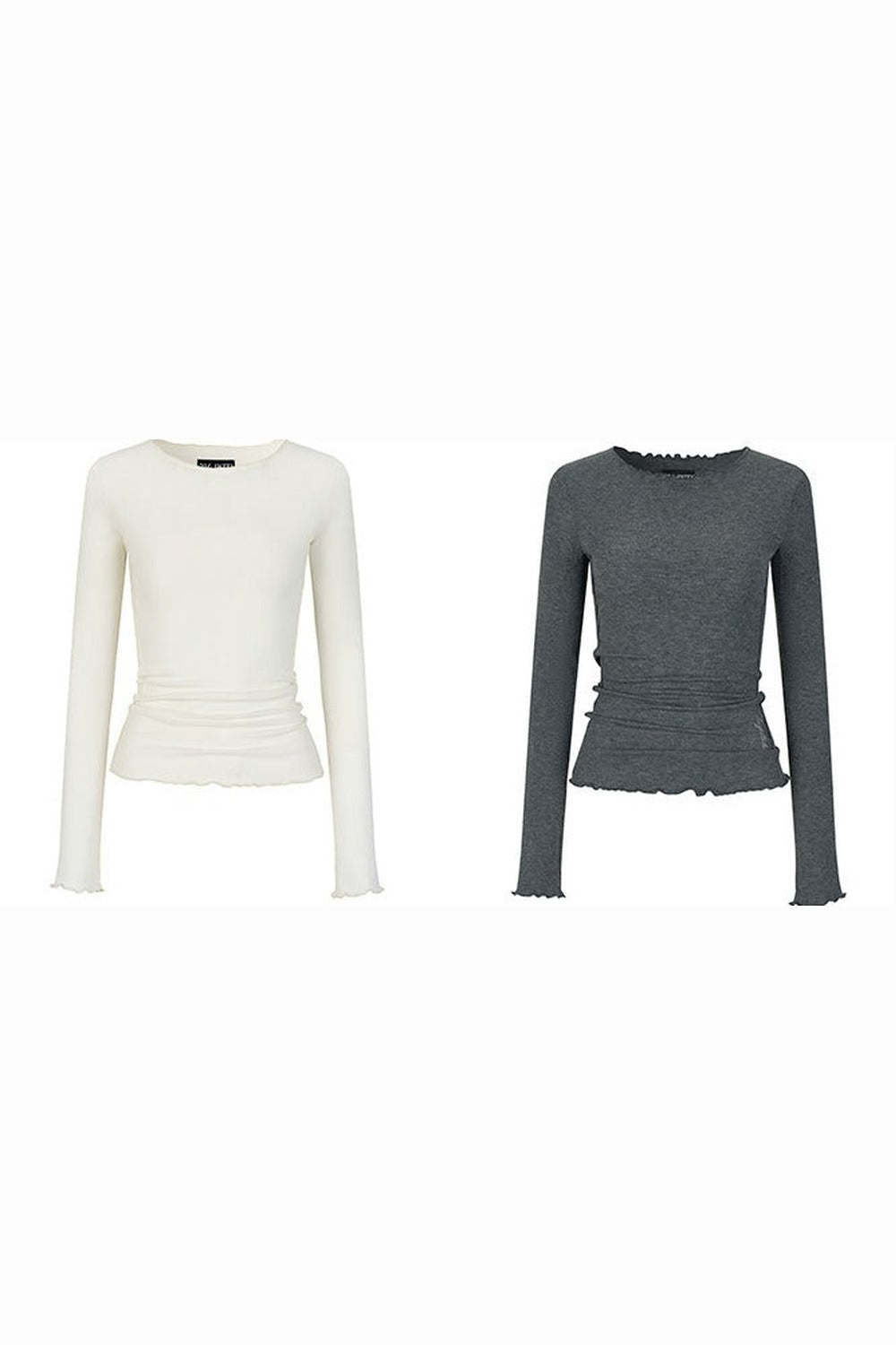 Viapitti Wavy Edge Layered T-Shirt Set-Up