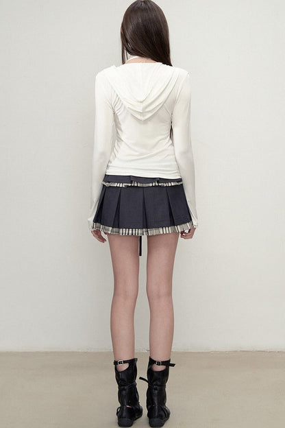 Viapitti Lace Splicing Slim T-Shirt