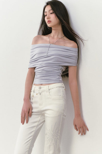 Camiseta pura y sensual con pedrería