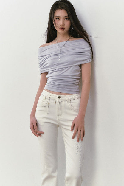 Camiseta pura y sensual con pedrería