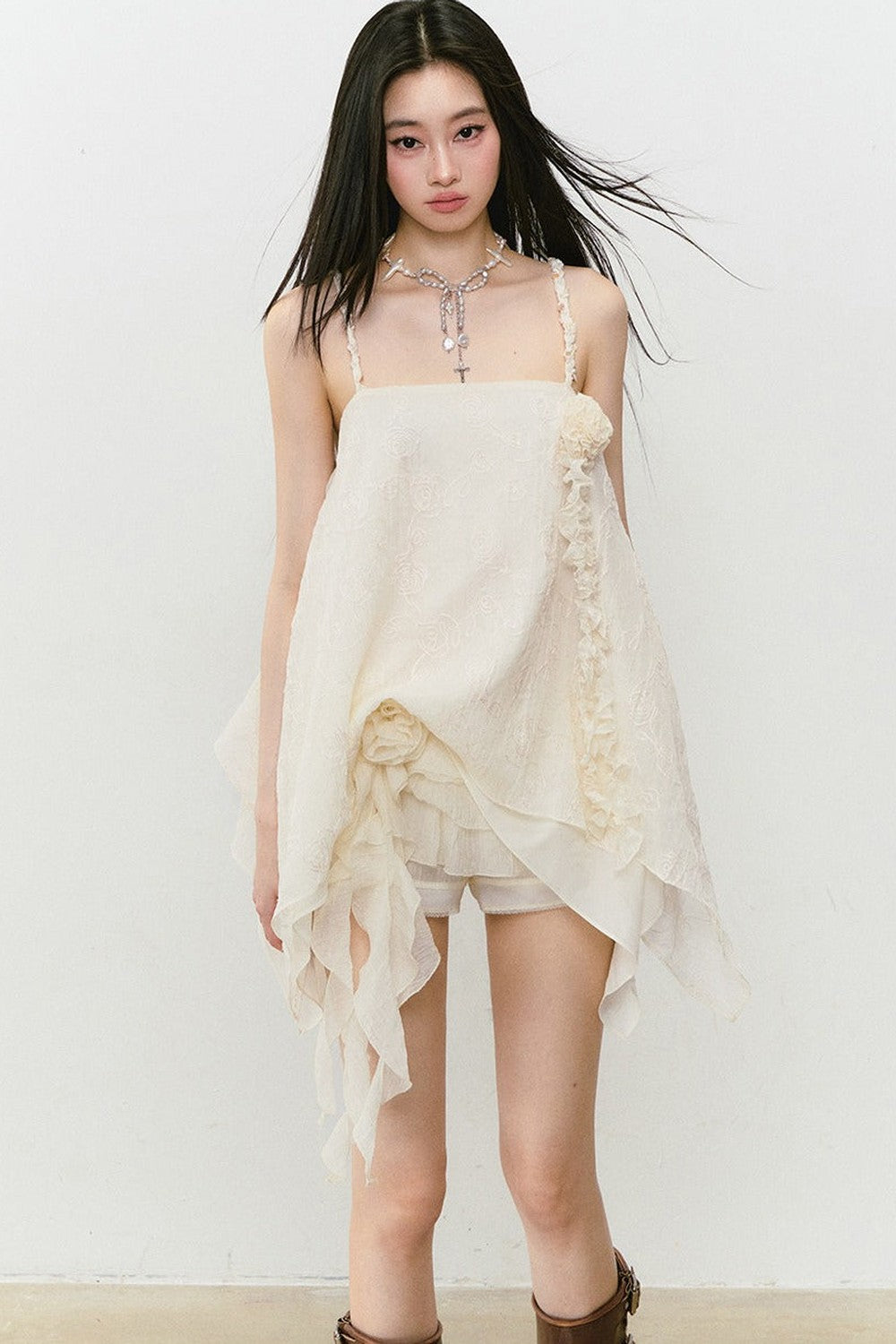 Three-Dimensional Floral Dress