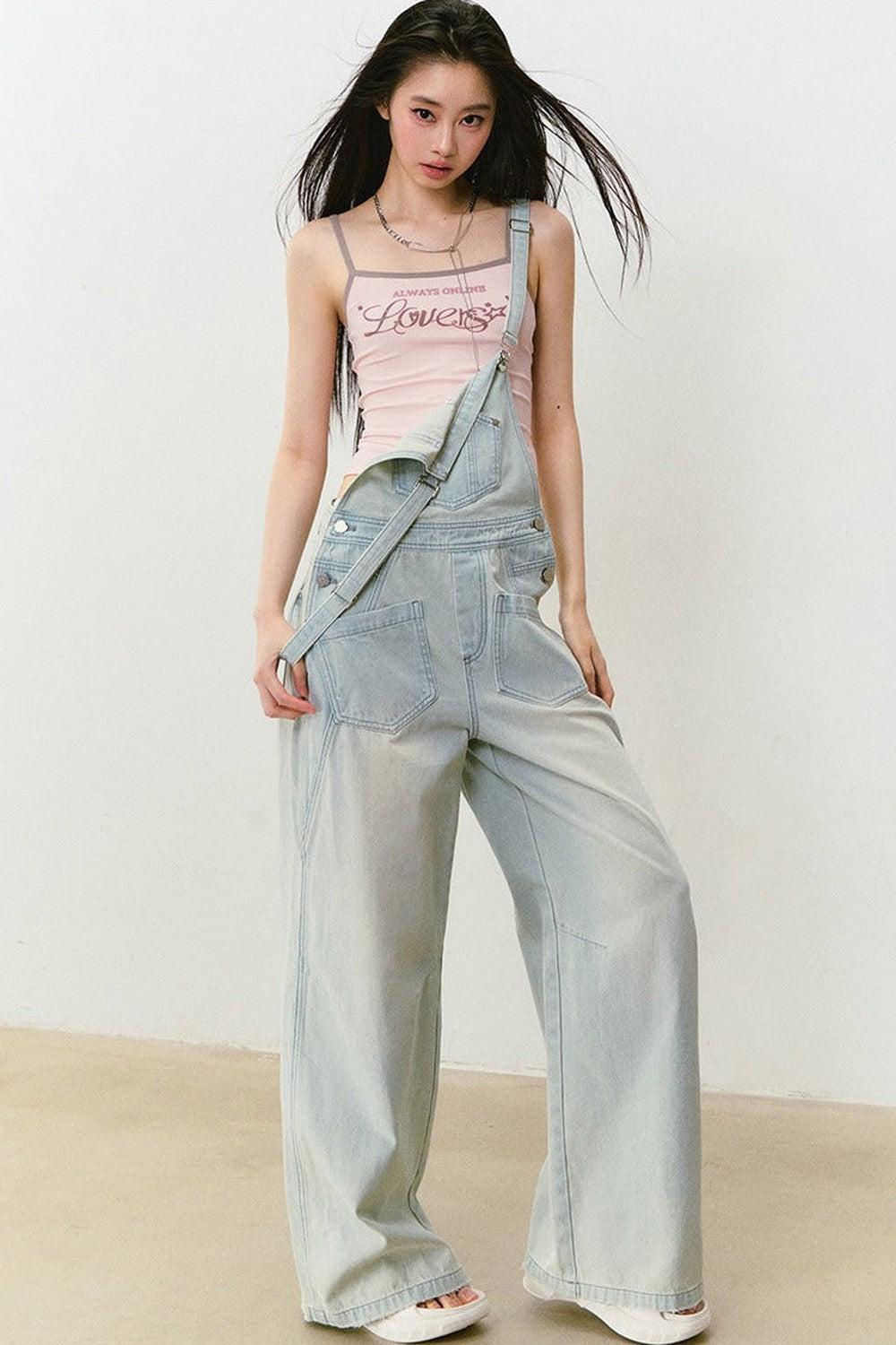 Color-Block Letter Print Camisole Top