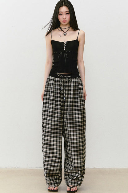 Elastic Waistband Drapey Pants