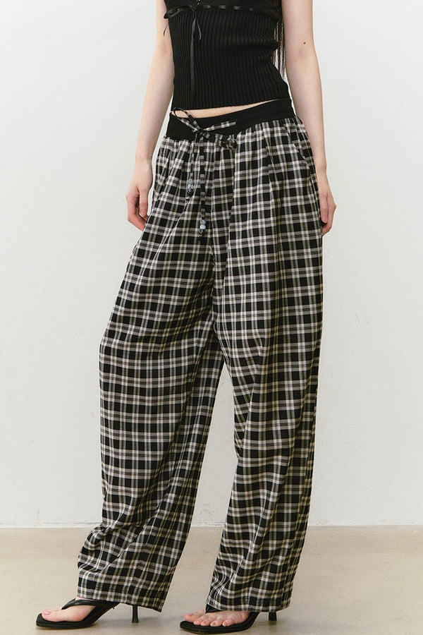 Elastic Waistband Drapey Pants