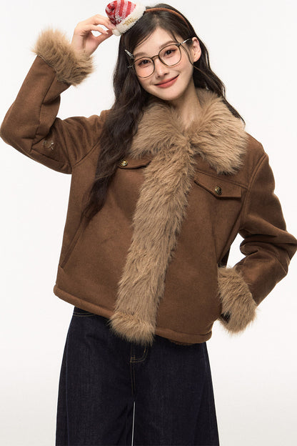 Brown Suede Jacket and Jeans Set-Up