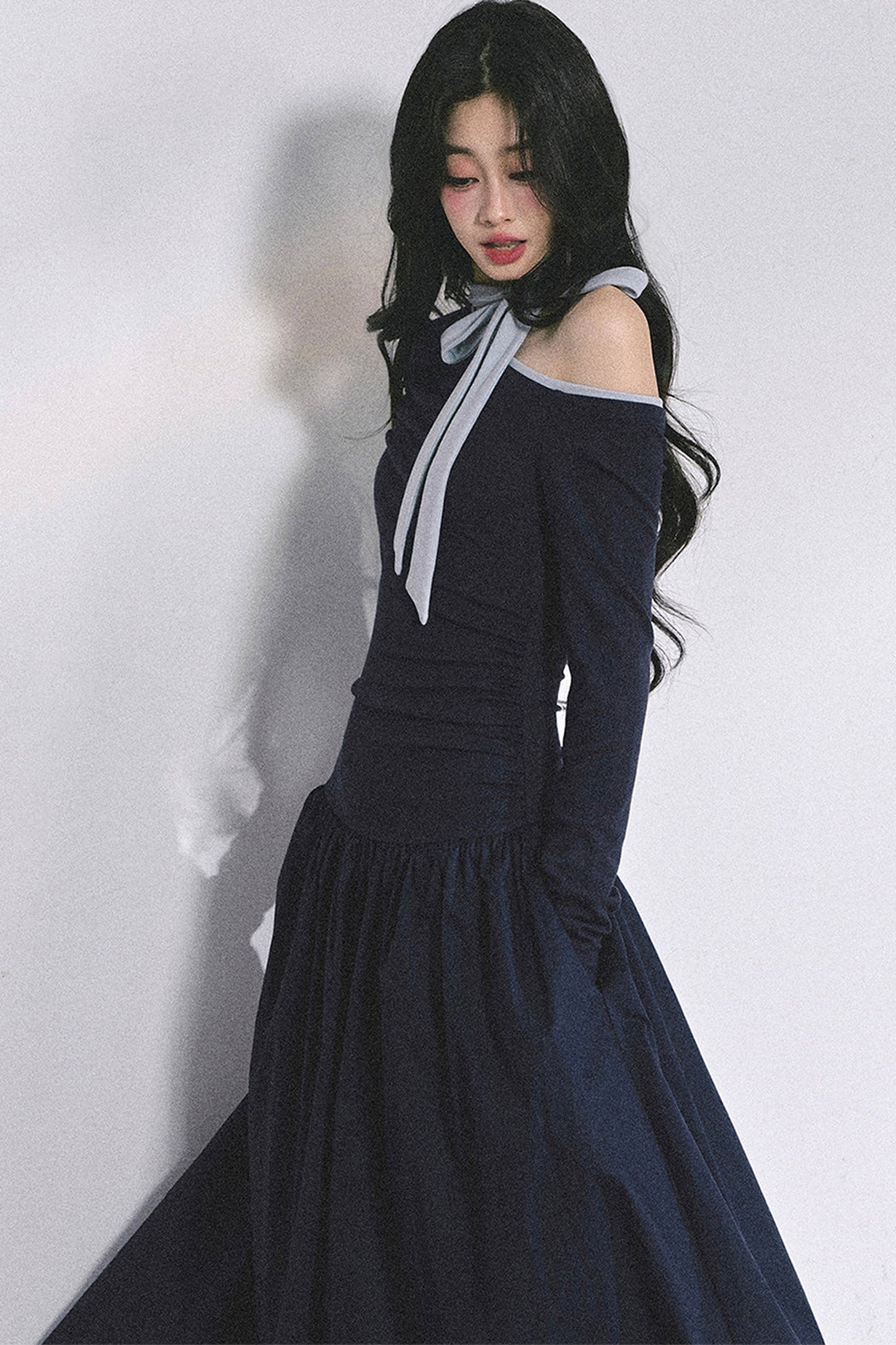 Retro Off-Shoulder Autumn Dress