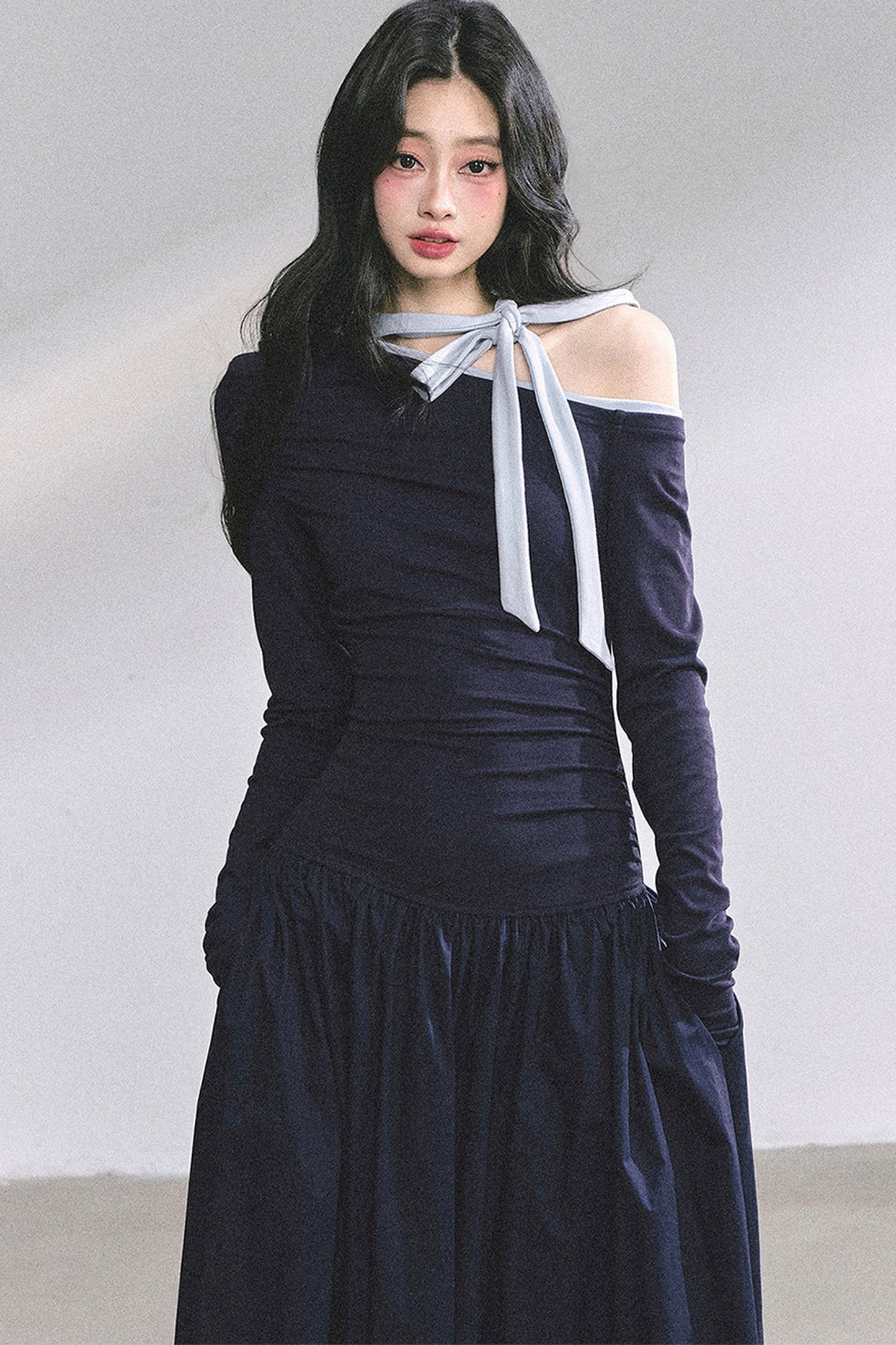 Retro Off-Shoulder Autumn Dress