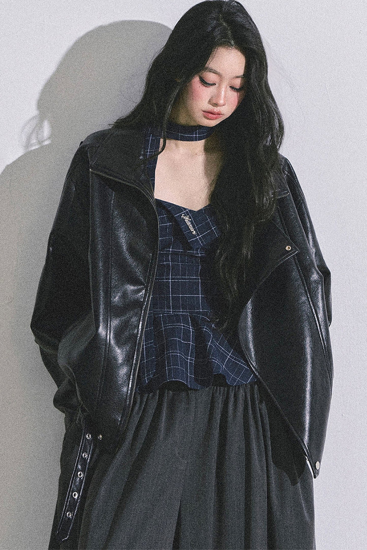 Blues Rhyme Plaid Tube Top