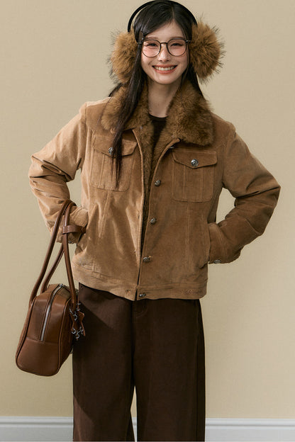 Brown Corduroy Jacket and Pants Set-Up