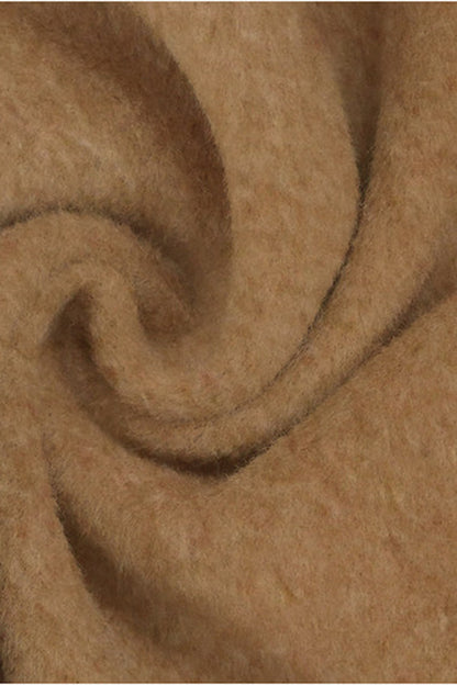 Brown Wool Embroidered Jacket and Pants Set-Up