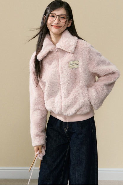 Warm Plush Jacket and Pants Set-Up