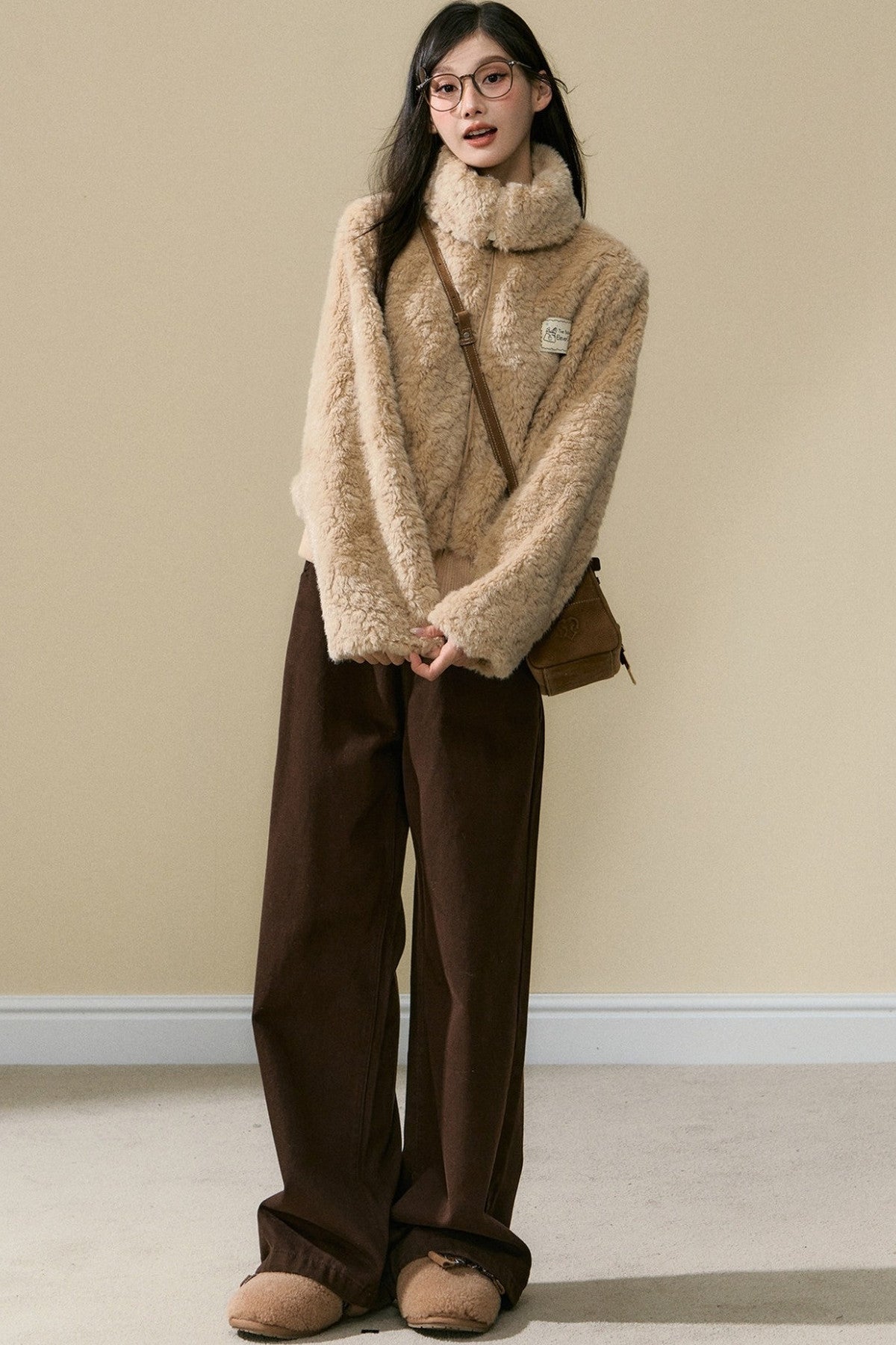 Warm Plush Jacket and Pants Set-Up