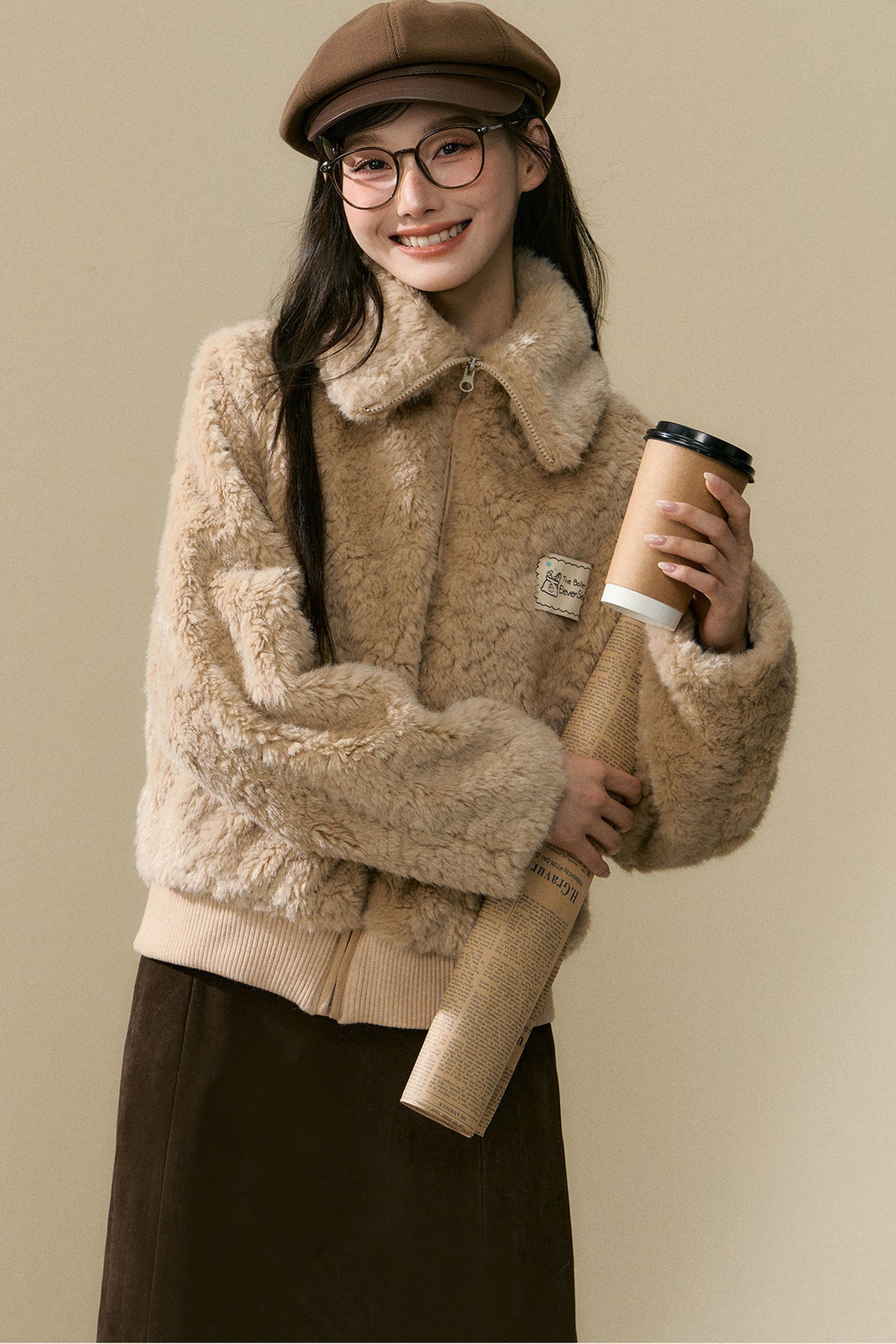 Warm Plush Jacket and Pants Set-Up