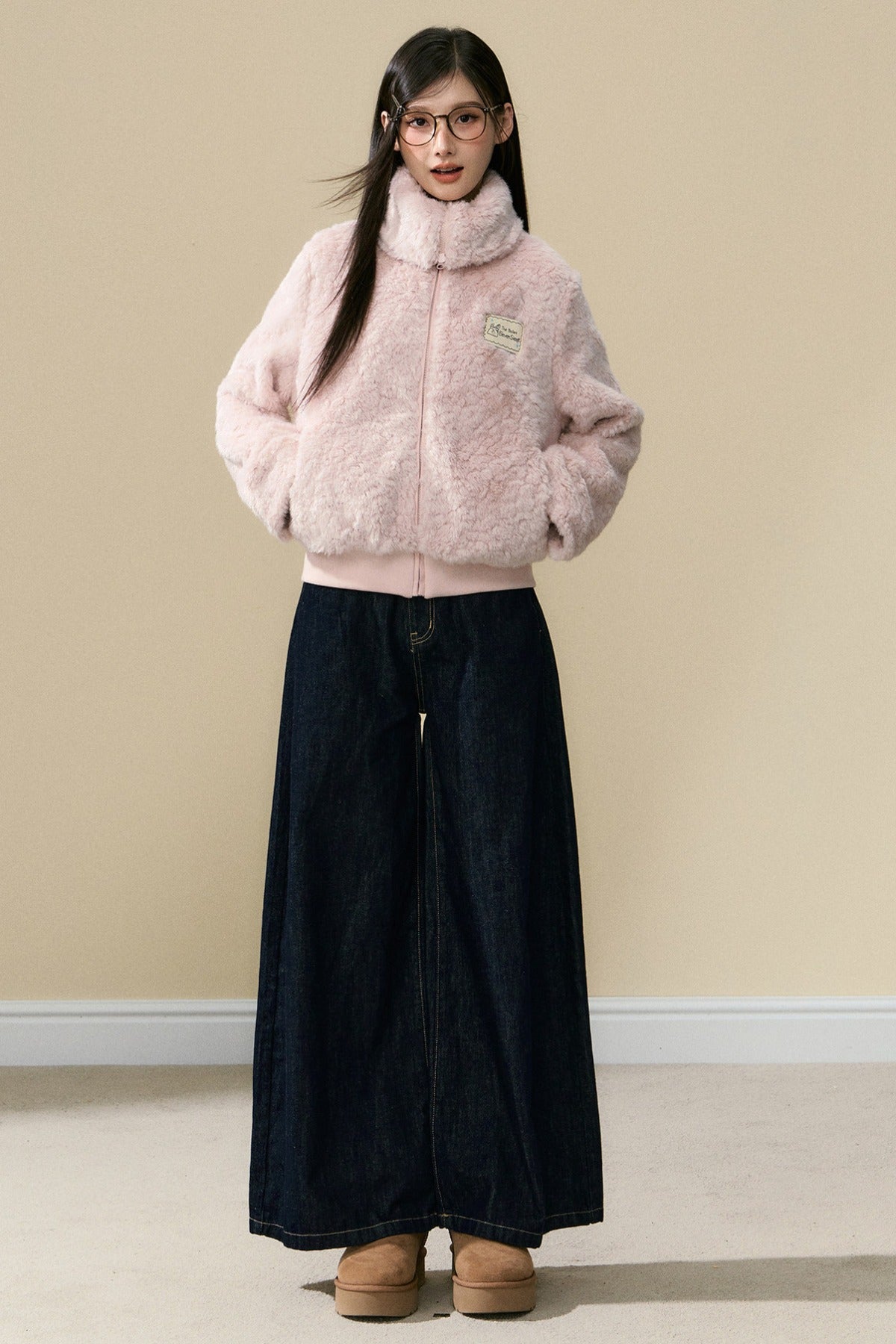 Warm Plush Jacket and Pants Set-Up