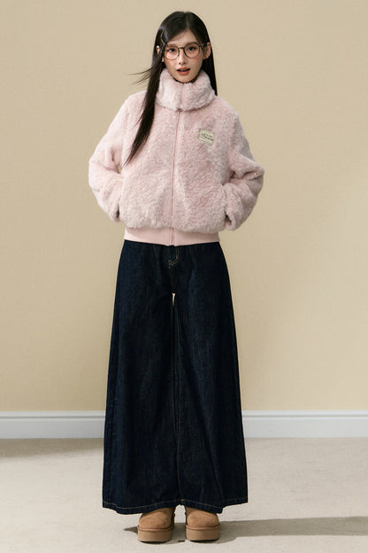 Warm Plush Jacket and Pants Set-Up