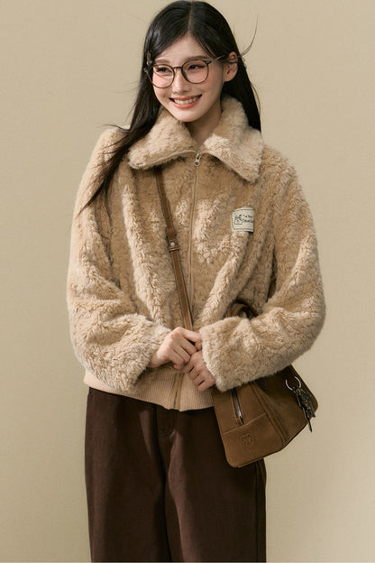 Warm Plush Jacket and Pants Set-Up