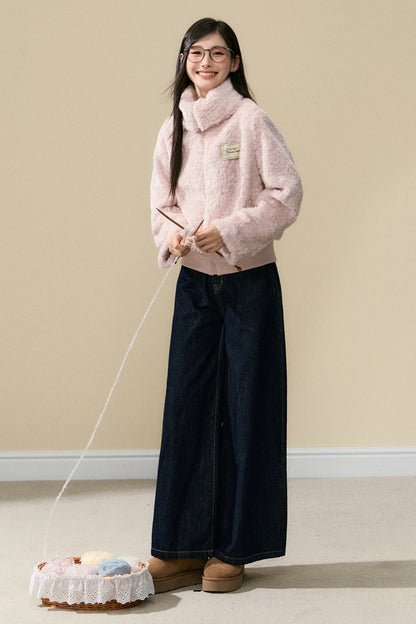 Warm Plush Jacket and Pants Set-Up