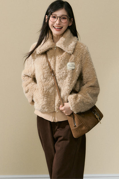 Warm Plush Jacket and Pants Set-Up