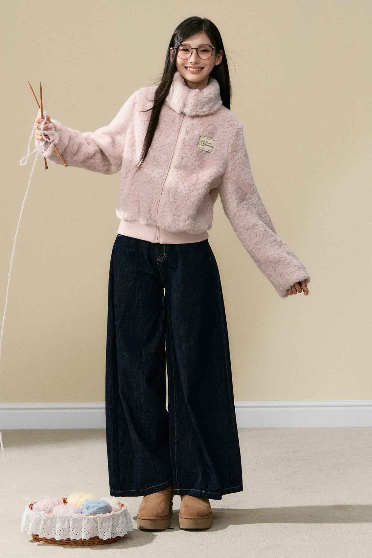 Warm Plush Jacket and Pants Set-Up