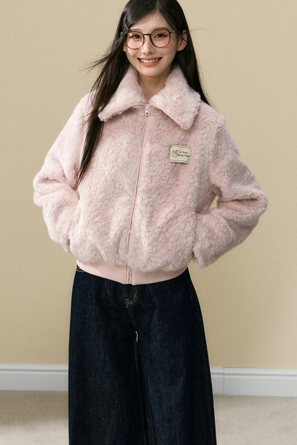 Warm Plush Jacket and Pants Set-Up