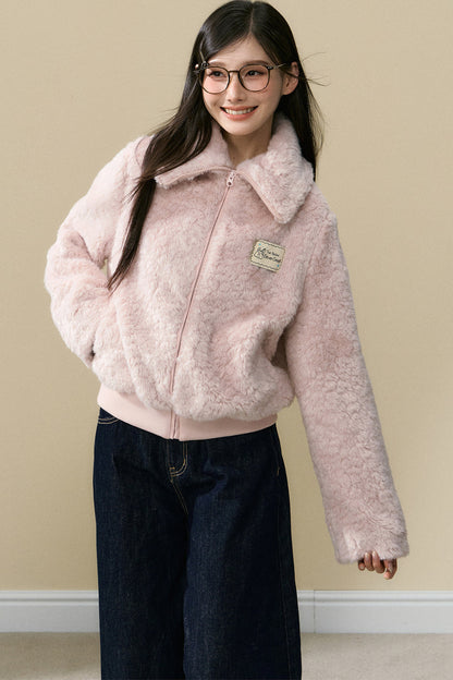 Warm Plush Jacket and Pants Set-Up