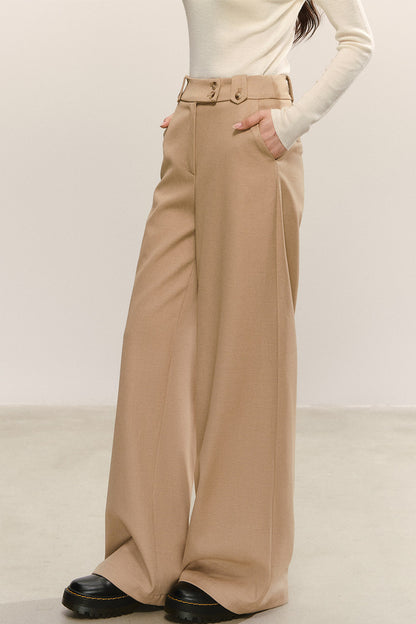 Versatile Straight-Leg Long Pants