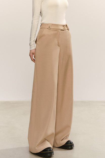 Versatile Straight-Leg Long Pants