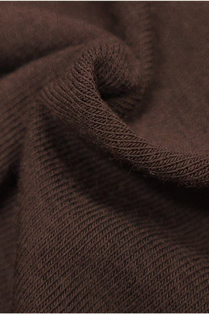 Coffee Long Sleeve Knit Base Layer Top