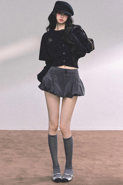 Knitted Cable Cape Sweater