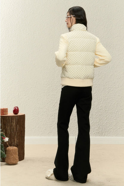 Polka Dot Cotton Jacket and Pants Set-Up