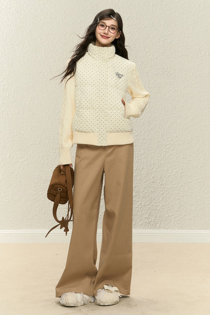 Polka Dot Cotton Jacket and Pants Set-Up