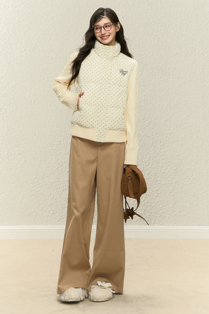 Polka Dot Cotton Jacket and Pants Set-Up